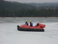 Our hovercraft in action!